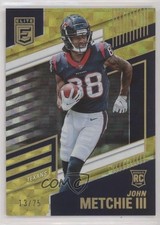 2022 Panini Donruss Elite Rookies Yellow 13/75 John Metchie III #126 u6m