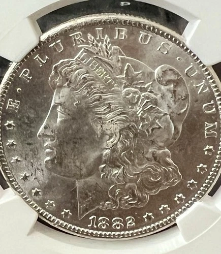 1882-CC Morgan NGC MS-64 Lovely Bright White Silver Dollar Coin Carson City Mint