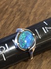 Beautiful Vintage Sterling and Opal (Doublet/Triplet) Ring Size 6 — photo 2