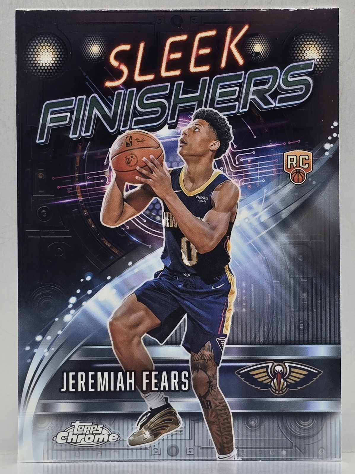 2025-26 Topps Chrome Jeremiah Fears Sleek Finishers (RC) SF-27 NO Pelicans