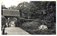 Early TANDRIDGE War Memorial and Church Gate   Oxted  Godstone  Surrey  Postcard