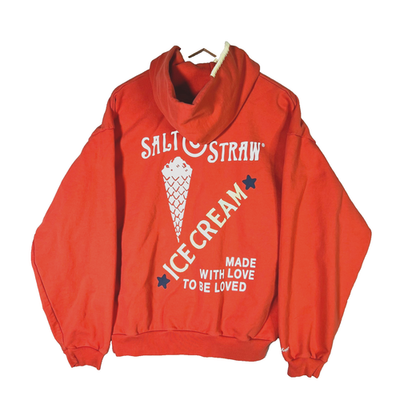 MADHAPPY SALT & STRAW ICECREAM MULTICOLOR HOODIE SWEATSHIRT SIZE M