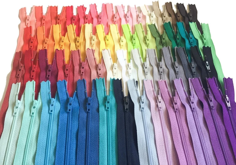 Colorful Nylon Zippers 14" Set of 110 Pieces - Image 3 of 4