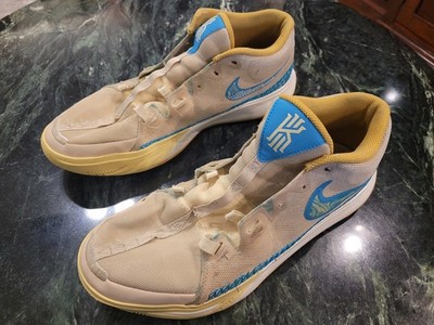Nike Kyrie Flytrap Low Top Cushioned Lace-Up Sneakers Beige/Blue AO4438