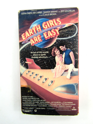 #ad #ad VTG Earth Girls Are Easy VHS Geena Davis Jim Carrey Comedy Adventure Rental 1989 $12.74