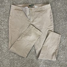 Lauren Ralph Lauren Jodhpurs Riding Pants Equestrian Khaki Tan Jeans Size 14