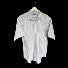 Levi's Silver Label Striped Vintage Short Sleeve Button Up Shirt Large Big E