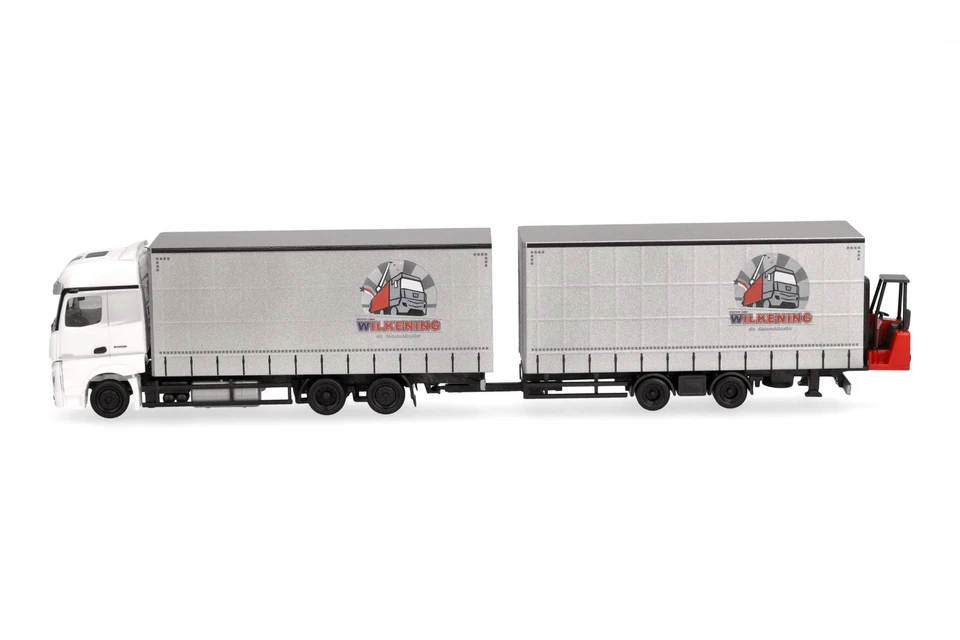 Herpa 319683 | MB Actros | Jumbotandem-Hängerzug m. Stapler | Wilkening | 1:87 - Bild 4 von 4