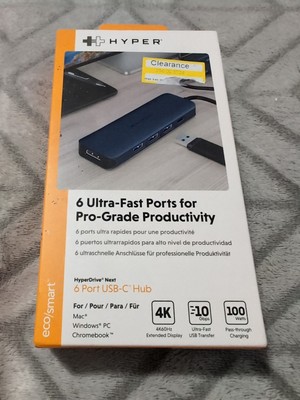 HyperDrive Next 6 Ultra-Fast Ports For Pro-Grade Productivity, 6 Port USB-C Hub