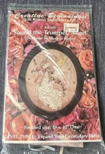 Creative Beginnings RK 301 SILK RIBBON EMBROIDERY Kit "Sound The Trumpet, ANGEL