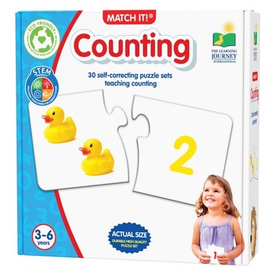 : Match It! - Counting - 30 Piece Self-Correcting Number & Learn to Count Puz...