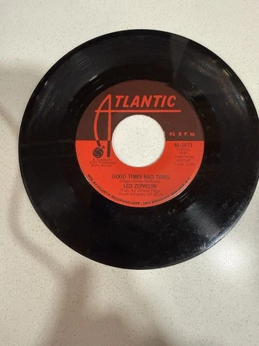 Led Zeppelin Good Times Bad Times/Communication Breakdown 7" Atlantic 45 RPM