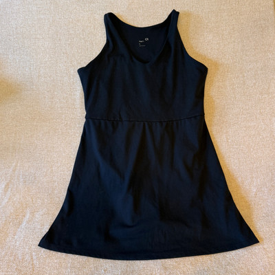 Gap Fit Tank Dress Black Athletic Women's Size Large
