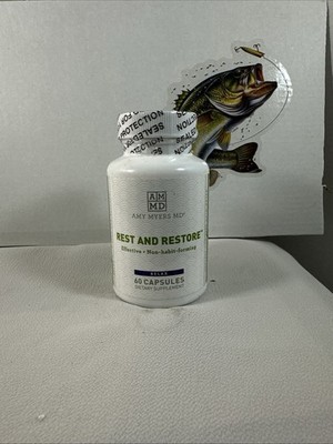 Amy Myers MD Rest Restore Supplement Supports Healthy Sleep Cycle, 60ct Exp10/26