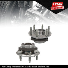 2PC For Chevy Traverse GMC Acadia Buick Enclave 3.6L Front Wheel Hub Bearings