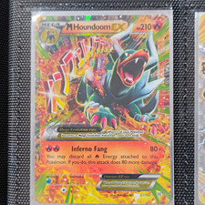 MINTY Mega M Houndoom EX 22/162 Breakthrough Full Art Rare