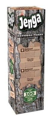 USAopoly National Parks Jenga Blockstapel-Spiel 2015 Erwachsene Kinder Teen