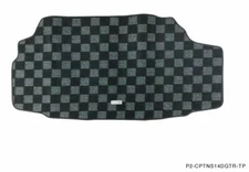 P2M Checkered Flag Race Carpet Trunk Mat for Nissan Silvia 240sx S14 Zenki Kouki