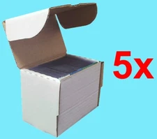 5 BCW 5 INCH 75 TOPLOADER CARDBOARD STORAGE BOX SPORTS CARD Trading Baseball