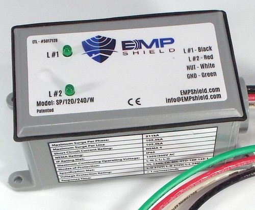 EMP Shield Dual-DC-220-300-W Dual 220-300 Volt DC for Solar and Wind Systems - Picture 2 of 2