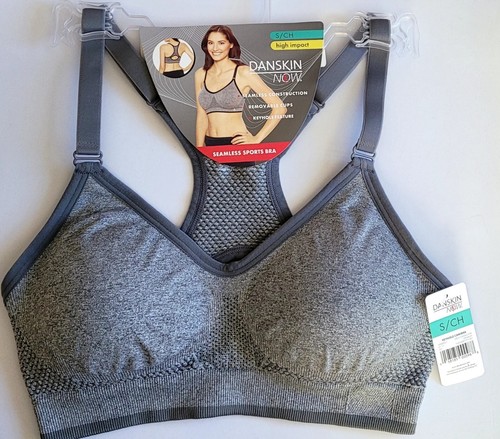 NEW Danskin Now Keyhole Camibra Seamless Sport Bra SMALL Size:32-34 A/B - Picture 2 of 6