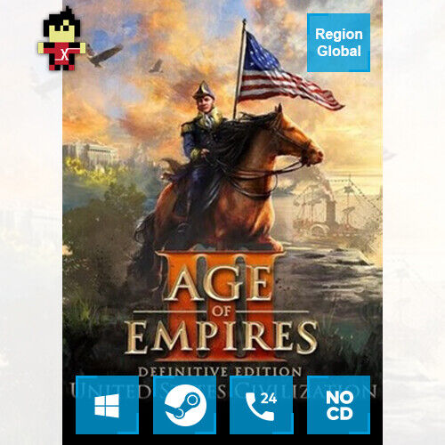 Age of Empires III United States Civilization DLC 3 jeu Steam Key Region gratuit - Photo 1/5