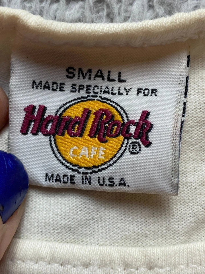 Vintage Hard Rock Cafe Shirt Adult Small Beige Myrtle Beach Tank Sunset USA Mens - Image 3 of 4