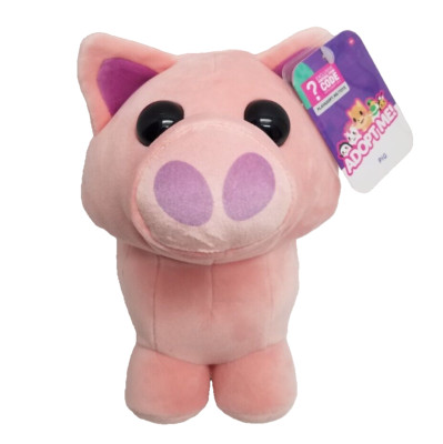 Adopt Me! Plush 8''in Pet PIG Stuffed Animal Roblox 2024 Toy with Code NWT