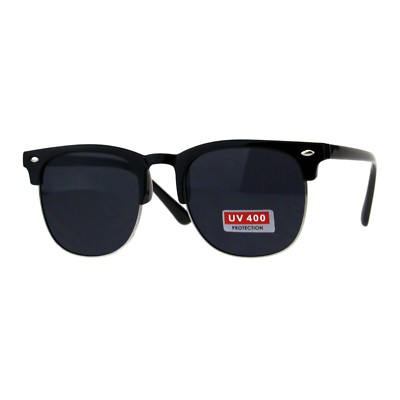Kid's Sunglasses Square Half Horn Rim Boys Girls Fashion Shades | eBay
