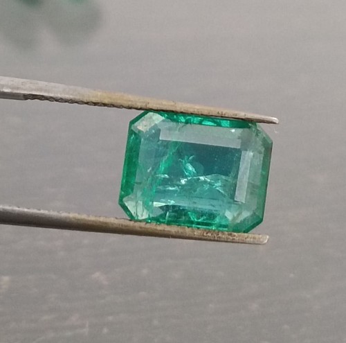 GSI zertifizierter 2,28ct natürlicher sambischer Smaragd Stein - Bild 7 von 8