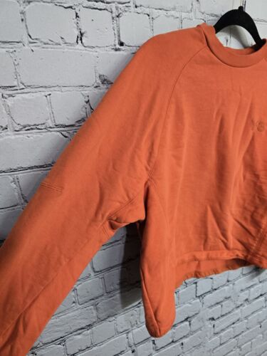 Y-3 Yohji Yamamoto Adidas Oversized Sweatshirt Damen XS Orange Freizeit Aktiv - Bild 3 von 13