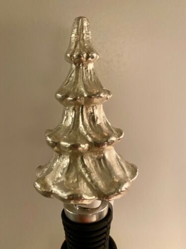 NEW Pottery Barn Christmas Snowman Snowflake Tree Red Ornament Wine Stopper NWT - Picture 1 of 20