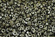 (700) 5/16-18 Plain Grade 5 Hex Finish Nuts - Unplated - Coarse