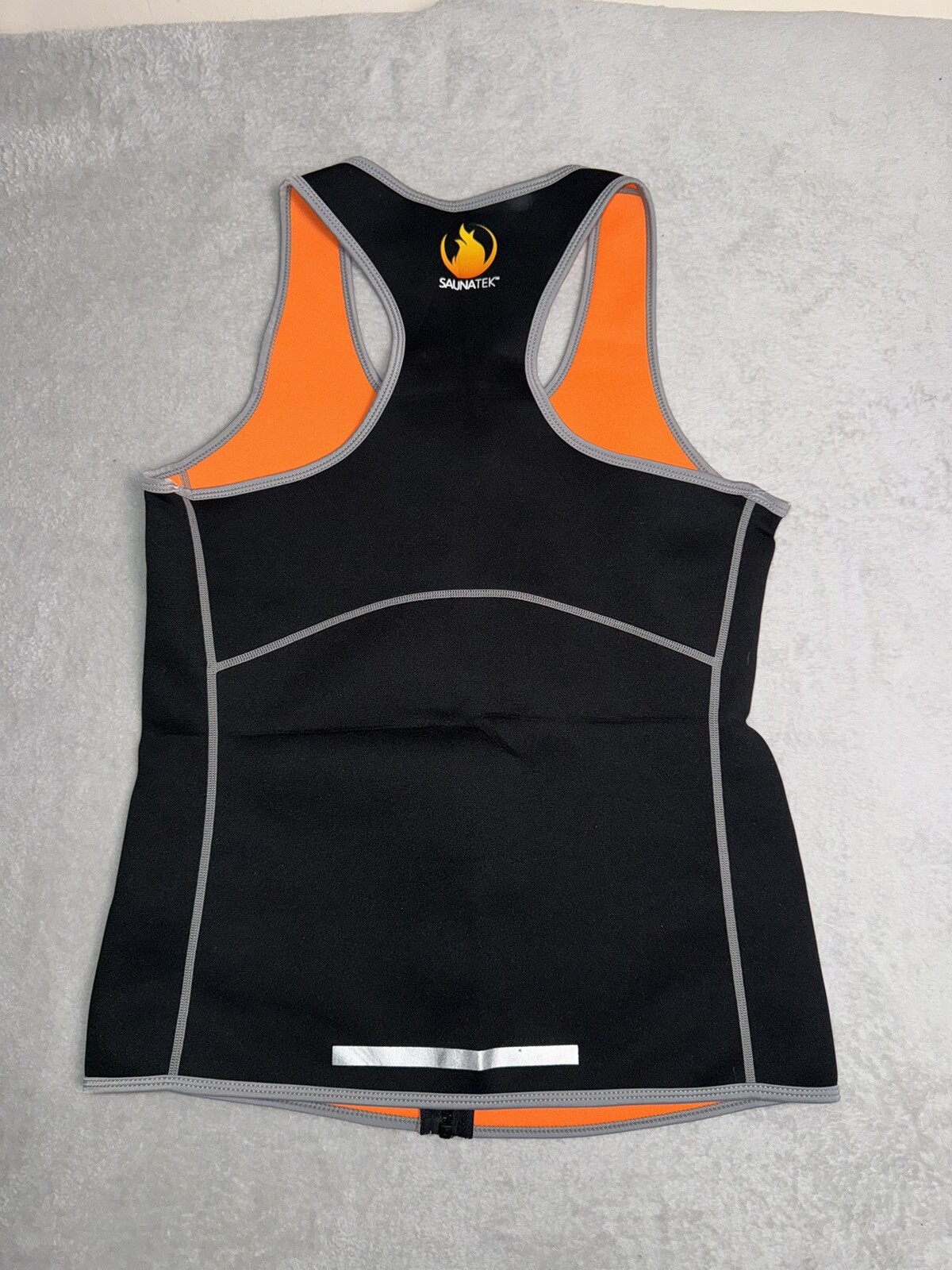 SaunaTek Women's Size XL Neoprene Workout Vest Slim Trim Tone Flexible Black