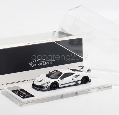 Aurora 1:64 White Tributo Mansory Sports Model Diecast Metal Car - Picture 6 of 6