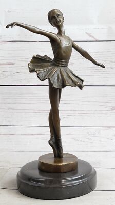 Milo Wundervoll Ballerina Lost Wachs Bronze Auf Mable Basis Skulptur Statue Nr