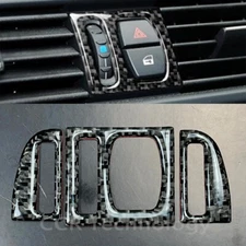 Real Carbon Fiber Center AC Control Trim Cover Fits 11-16 F10 F11 550i 535i M5