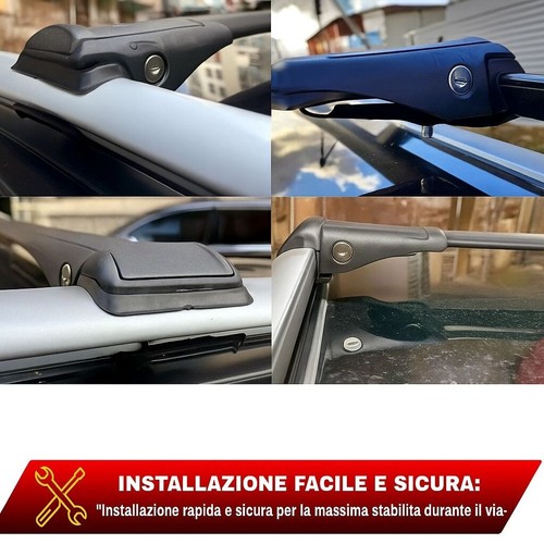 per Toyota Land Cruiser Prado J90 Cross Barre da Tetto Portatutto Portapacchi - Imagen 14 de 14