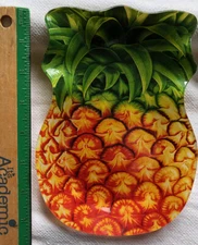 Hawaiian Pineapple Decorative 8" Glass Dish Kitchen Home Decor Tray Plate Hawaii