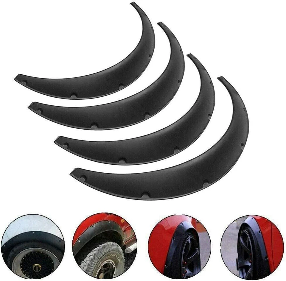 4Pcs For Ford Ranger Car Fender Flares Extra Wide Flexible Wheel Arch Body Kit Foto 2 de 4