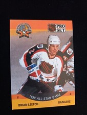 1990-91 Pro Set #373 Brian Leetch New York Rangers