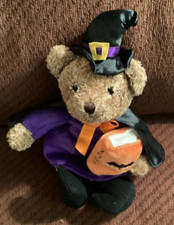Barnes Noble Halloween Witch Bear 2003 Plush Stuffed Animal 12"
