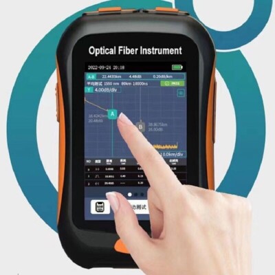 3.5 Inch  Mini OTDR 1550(1490/1577)nm Optical Time Domain Reflectometer 80Km