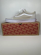New Vans Mens Old Skool Sneakers Size 12 Silver Lining/ True White VN0A38G1QA3