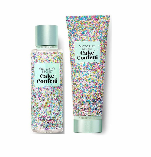 VICTORIA'S SECRET CAKE CONFETTI BODY MIST & LOTION (SET OF
