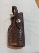 Vtg AMERICAN SALES MFG Co Laredo Texas LEATHER WEAVE K 32 gun Revolver HOLSTER