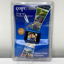 Coby 1.5-Inch Digital Photo Key Chain Black DP151 LCD Full-Color Display