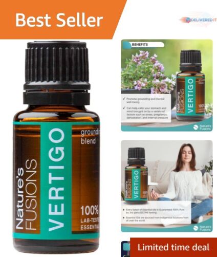 All-Natural Vertigo and Nausea Essential Oil - Fast-Acting Aromatherapy (15ml)
