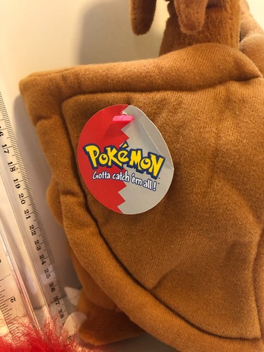 Vintage Pokemon 1999 Charizard Plush Rare Like New w/tags Combine Shipping - Picture 3 of 5