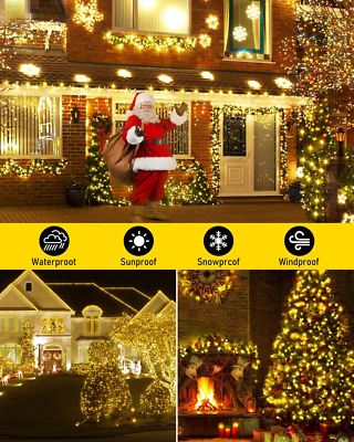 Árbol De Navidad LED 475 Luces Blanco Frío 247 Cm Con 8 Efectos De Iluminacion Vidaxl